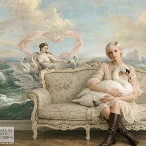 Affresco AF-020 Venere tra i Cigni