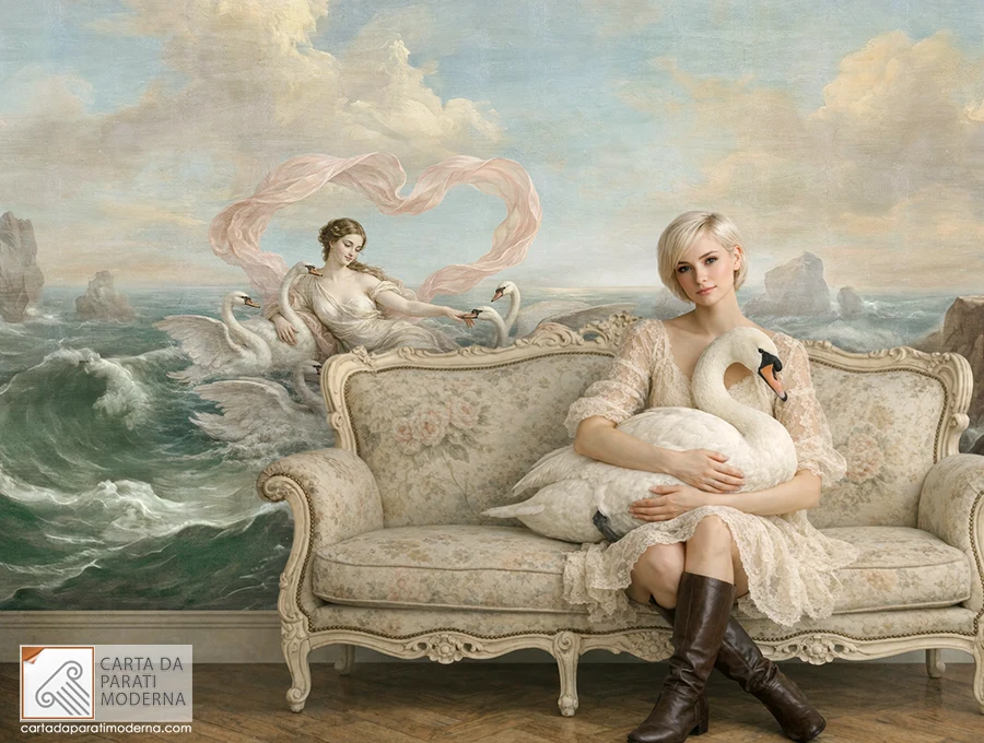 Affresco AF-020 Venere tra i Cigni