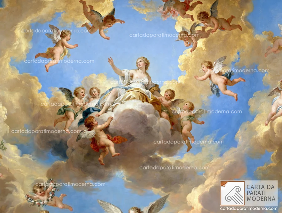 Affresco T-020 Venere tra le Nuvole